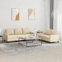 Juego de sofás con cojines 2 piezas tela crema de , Sofás - Ref: Foro24-3201462, Precio: 467,11 €, Descuento: %