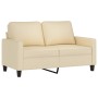 Juego de sofás con cojines 2 piezas tela crema de , Sofás - Ref: Foro24-3201462, Precio: 474,94 €, Descuento: %