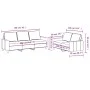 Sofagarnitur mit Kissen, 2-teilig, cremefarbener Stoff von , Sofas - Ref: Foro24-3201462, Preis: 467,11 €, Rabatt: %