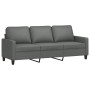 Juego de sofás con cojines 3 piezas tela gris oscuro de , Sofás - Ref: Foro24-3201469, Precio: 568,65 €, Descuento: %