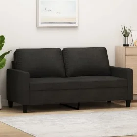 Sofá de 2 plazas de tela negro 140 cm de , Sofás - Ref: Foro24-359167, Precio: 226,43 €, Descuento: %