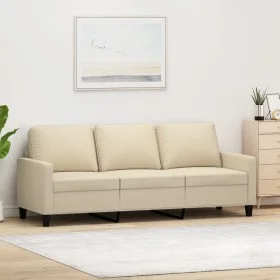 Sofá de 3 plazas de tela crema 180 cm de , Sofás - Ref: Foro24-359173, Precio: 269,39 €, Descuento: %