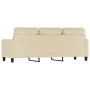 Sofá de 3 plazas de tela crema 180 cm de , Sofás - Ref: Foro24-359173, Precio: 269,39 €, Descuento: %