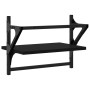 Estantes de pared con barras 2 unidades negro 40x25x30 cm de , Estantes y estanterías - Ref: Foro24-836238, Precio: 22,07 €, ...