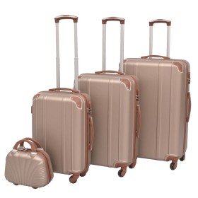 Juego de maletas rígidas 4 unidades champán de vidaXL, Maletas - Ref: Foro24-91193, Precio: 130,73 €, Descuento: %