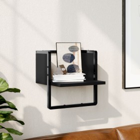Estante de pared con barra negro 30x25x30 cm de , Estantes y estanterías - Ref: Foro24-836278, Precio: 12,79 €, Descuento: %