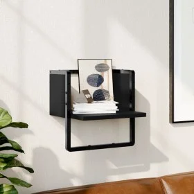 Estante de pared con barra negro 30x25x30 cm de , Estantes y estanterías - Ref: Foro24-836278, Precio: 12,58 €, Descuento: %