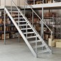 Peldaño de rejilla acero galvanizado 80x24x7 cm de , Alfombrillas para escalones - Ref: Foro24-155679, Precio: 36,54 €, Descu...