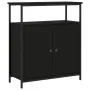 Aparador de madera de ingeniería negro 70x30x80 cm de , Aparadores - Ref: Foro24-835529, Precio: 60,56 €, Descuento: %