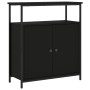 Aparador de madera de ingeniería negro 70x30x80 cm de , Aparadores - Ref: Foro24-835529, Precio: 61,36 €, Descuento: %