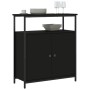 Aparador de madera de ingeniería negro 70x30x80 cm de , Aparadores - Ref: Foro24-835529, Precio: 61,36 €, Descuento: %