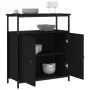 Aparador de madera de ingeniería negro 70x30x80 cm de , Aparadores - Ref: Foro24-835529, Precio: 60,56 €, Descuento: %