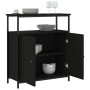 Aparador de madera de ingeniería negro 70x30x80 cm de , Aparadores - Ref: Foro24-835529, Precio: 61,36 €, Descuento: %