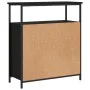 Aparador de madera de ingeniería negro 70x30x80 cm de , Aparadores - Ref: Foro24-835529, Precio: 60,56 €, Descuento: %