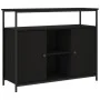 Aparador de madera de ingeniería negro 100x35x80 cm by , Sideboards - Ref: Foro24-835499, Price: 89,73 €, Discount: %