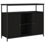 Aparador de madera de ingeniería negro 100x35x80 cm de , Aparadores - Ref: Foro24-835499, Precio: 91,04 €, Descuento: %