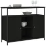 Aparador de madera de ingeniería negro 100x35x80 cm by , Sideboards - Ref: Foro24-835499, Price: 89,73 €, Discount: %