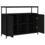 Aparador de madera de ingeniería negro 100x35x80 cm by , Sideboards - Ref: Foro24-835499, Price: 89,73 €, Discount: %
