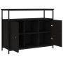 Aparador de madera de ingeniería negro 100x35x80 cm de , Aparadores - Ref: Foro24-835499, Precio: 91,04 €, Descuento: %