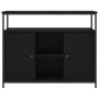 Aparador de madera de ingeniería negro 100x35x80 cm de , Aparadores - Ref: Foro24-835499, Precio: 91,04 €, Descuento: %