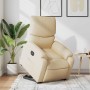 Sillón eléctrico reclinable elevable de tela color crema en Sillones | Comprar online en Foru.es
