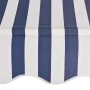Toldo manual retráctil azul y blanco a rayas 250 cm de vidaXL, Toldos - Ref: Foro24-43221, Precio: 88,20 €, Descuento: %