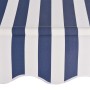 Toldo manual retráctil azul y blanco a rayas 250 cm de vidaXL, Toldos - Ref: Foro24-43221, Precio: 93,06 €, Descuento: %