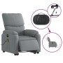 Sillón de masaje eléctrico reclinable elevable tela gris claro en Sillones | Comprar online en Foru.es
