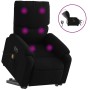 Sillón de masaje eléctrico reclinable elevable tela negro en Sillones | Comprar online en Foru.es