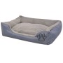 Cama para perro con cojín acolchado talla XL gris de vidaXL, Camas para perros - Ref: Foro24-170416, Precio: 46,81 €, Descuen...