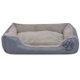 Cama para perro con cojín acolchado talla XL gris de vidaXL, Camas para perros - Ref: Foro24-170416, Precio: 46,81 €, Descuen...