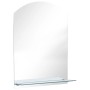 Espejo de pared con estante de vidrio templado 50x70 cm de , Espejos - Ref: Foro24-249432, Precio: 41,87 €, Descuento: %
