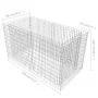 Arriate de acero de gaviones plateado 180x90x100 cm de vidaXL, Maceteros y jardineras - Ref: Foro24-142366, Precio: 133,64 €,...
