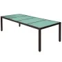 Set comedor de jardín 11 pzas y cojines ratán sintético marrón de vidaXL, Conjuntos de jardín - Ref: Foro24-42569, Precio: 85...