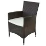 Set comedor de jardín 11 pzas y cojines ratán sintético marrón de vidaXL, Conjuntos de jardín - Ref: Foro24-42569, Precio: 85...
