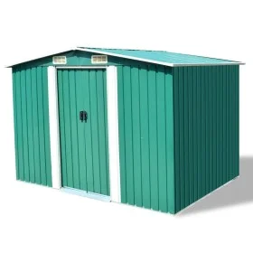 Metal garden shed 257x205x178 cm green by vidaXL, Sheds - Ref: Foro24-42910, Price: 328,68 €, Discount: %