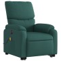Sillón masaje eléctrico reclinable elevable tela verde oscuro en Sillones | Comprar online en Foru.es