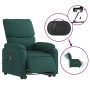 Sillón masaje eléctrico reclinable elevable tela verde oscuro en Sillones | Comprar online en Foru.es