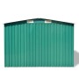Caseta de jardín de metal 257x205x178 cm verde de vidaXL, Cobertizos - Ref: Foro24-42910, Precio: 315,99 €, Descuento: %