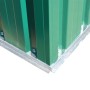 Caseta de jardín de metal 257x205x178 cm verde de vidaXL, Cobertizos - Ref: Foro24-42910, Precio: 315,99 €, Descuento: %