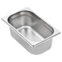 Bandejas Gastronorm 8 unidades GN 1/4 100 mm acero inoxidable de , Cubetas para mesas de vapor - Ref: Foro24-50902, Precio: 7...