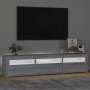 Mueble de TV con luces LED gris Sonoma 180x35x40 cm de , Muebles TV - Ref: Foro24-3152760, Precio: 131,29 €, Descuento: %