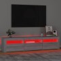 Mueble de TV con luces LED gris Sonoma 180x35x40 cm de , Muebles TV - Ref: Foro24-3152760, Precio: 131,29 €, Descuento: %