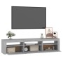 Mueble de TV con luces LED gris Sonoma 180x35x40 cm de , Muebles TV - Ref: Foro24-3152760, Precio: 131,29 €, Descuento: %