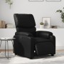 Sillón reclinable eléctrico de cuero sintético negro en Sillones | Comprar online en Foru.es