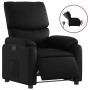 Sillón reclinable eléctrico de cuero sintético negro en Sillones | Comprar online en Foru.es