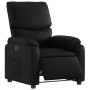 Sillón reclinable eléctrico de cuero sintético negro en Sillones | Comprar online en Foru.es