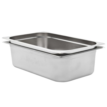 Bandejas Gastronorm 2 unidades GN 1/1 150 mm acero inoxidable de , Cubetas para mesas de vapor - Ref: Foro24-50882, Precio: 6...