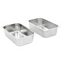 Bandejas Gastronorm 2 unidades GN 1/1 150 mm acero inoxidable de , Cubetas para mesas de vapor - Ref: Foro24-50882, Precio: 6...
