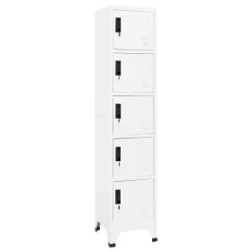 Schließfach aus weißem Stahl 38x40x180 cm von , Schließfächer und Lagerschränke - Ref: Foro24-339788, Preis: 165,50 €, Rabatt: %